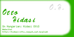 otto hidasi business card
